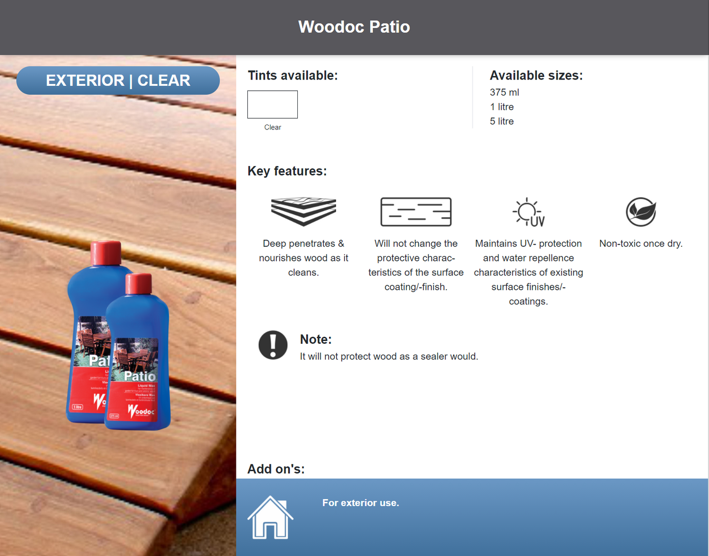 Woodoc Patio