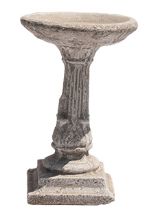 Culterra Medium Concrete Bird Bath