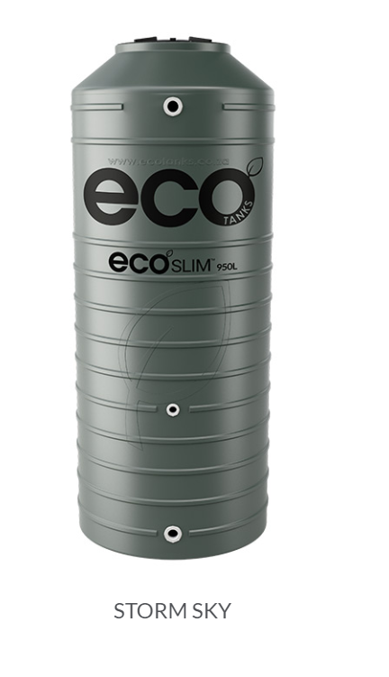 950lt Eco Slim Tank - (Vertical tank) (Colours)