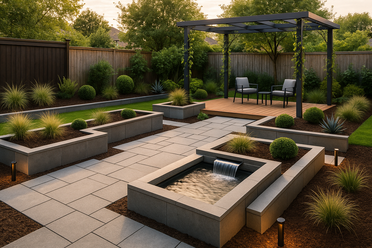 renovated garden